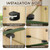 Litoexpe 8pcs Black Glass Shelf Bracket 5-8mm
