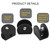 Litoexpe 8pcs Black Glass Shelf Bracket 5-8mm