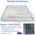 DUUMUUT Galvanized Steel Drain Grate, Driveway Channel Cover 20x20 in