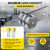 HZG 2 Wheel Trolley Assembly Rollers, Two Bearing Trolley Assembly for 1-5/8" Wide and All 1-5/8" or Taller Strut Channel, Trolley Roller Garage Pulley System Hoist System(2 Sets)