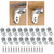 YOWPEY 20Pcs Shelf Support Peg Shelf Pins Kit Bracket Shelf Holder Replacement Peg for Support Cabinet Shelf Kitchen Furniture Book Shelves Holder Locking Pins (Round+Silver)