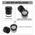 Jewelers Loupe 10X Magnification Magnifier with 8 LED Lights and 4 Glass Scale Lens, Jewelry Loupe Magnifier 0.98''(5mm) Field of View Illuminated Jewelers Loop for Gems, Coins, Stamps, Watches