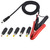 HCFeng DC5521 to Battery Alligator Clips Cable DC 5.5 * 2.1mm Male to Battery Clamps Extension Cord 12-24V/15A Clamp Cable with 5 DC adapters for Auto Accessories RV Bat-tery Solar Generator[3.3FT]