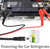 HCFeng DC5521 to Battery Alligator Clips Cable DC 5.5 * 2.1mm Male to Battery Clamps Extension Cord 12-24V/15A Clamp Cable with 5 DC adapters for Auto Accessories RV Bat-tery Solar Generator[3.3FT]