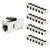 iwillink CAT7 Keystone Coupler RJ45 Shielded Ethernet Coupler 25-Pack