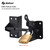 Heavy Duty Automatic Gate Latch for Wooden Fences,Self Locking Metal Gates for Vinyl Fence Outswinging Pool Gate Door Latches, Black