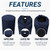 60 in Pair of Navy Mad Dog Products Boat Trailer Guide Pole Pad with Capped Ends - Heavy Duty UV Fade Proof Canvas - Sold in Pairs - Made in USA