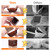 BAIPOK 36Pcs Square Chair Leg Floor Protectors for Hardwood Floors