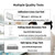 SevenGelok Waterfall Tub Spout Black Tub Faucet for Bathtub, SUS304 Stainless Steel, Matte Black Tub Spout Wall Mount, TS2B-BK