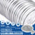 Therwen 4" x 70 ft Clear Dust Collection Hose 4 Inch Flexible Vacuum Hoses