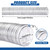 Therwen 4" x 70 ft Clear Dust Collection Hose 4 Inch Flexible Vacuum Hoses