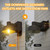Ehaho Porch Lights with Outlet for Front Door, Dusk to Dawn, IP65 (2 PCS)