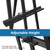 A-Frame Wooden Display Easel, Lyre Beechwood Studio Easel Stand, Black
