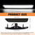 Gempro LED Front Side Marker Lights for Ford Mustang 2010-2014 White Bumper Marker Parking Lamps Smoked Len, 2PCS