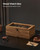 SONGMICS 12-Slot Wooden Watch Box, Display Case with Large Glass Lid