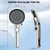RV Shower Head with Hose, High Pressure 5 Mode Shower head Replacement, Showerheads for RV/Campers, Travel Trailer, Motorhome for Water Saving, Handheld Shower Head Holder and Hose, On Off Switch