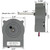 4681JB1027C Refrigerator Evaporator Fan Motor Replacement for LG Kenmore