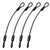 Lovelysp 12 Inch Heavy Duty Steel Loop Cable Braided Safety Cable Wire with Double Looped Ends for Outdoor Travel Home Hanging Transport 5mm Thickness -4PCS