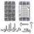 700Pcs Tiny Phillips Pan Head with Washer Self Tapping Screws, 304 Stainless Steel, Small/Mini M2 M2.3 M2.6 M3 Wood Screws, Micro Sheet Metal Screws Assortment Kit for Electronic and Toy Repair