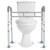 LandTale Toilet Safety Rails, Adjustable Toilet Rails for Elderly Adults Senior Disabled Handicap, Toilet Assistance Handles Safety Frames, Fit for Most Toilet, Foldable & Portable