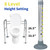LandTale Toilet Safety Rails, Adjustable Toilet Rails for Elderly Adults Senior Disabled Handicap, Toilet Assistance Handles Safety Frames, Fit for Most Toilet, Foldable & Portable