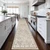 Hallway Washable Runner Rug - 2'6x14 Kitchen Rugs Entryway Rug Runner Vintage Soft Floor Mat Non Slip Indoor Farmhouse Carpet for Bathroom Living Room Bedroom (2'6''x14', Beige)