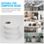 JTemgle 1-3/8" U-Shape Desk Grommet with Hole Saw - White, 7 Pieces