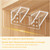 12 Pieces Large Size Adhesive Shelf Bracket, Shelf Support Pegs