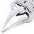 YDLMT 2 Pcs Left & Right Chrome Spike Twisted Front Axle Cap Nut Covers for Harley Touring Road King Electra Street Glide Dyna Super Glide Low Rider FXD 2000-2006