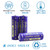 funkawa (2-Pack Shockli 14430 3.2V 450mAh Rechargeable Solar Battery for Outdoor Solar Garden Light【Shorter Than AA!】
