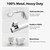 IFELS Heavy Duty Curtain Rods for Windows 48 to 84 Inch, 1 Inch Adjustable White Curtain Rod Set with Easy Installation and Modern Design (A1,White,30-90")