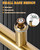 LVYIHAN Titanium Gold Round Barn Door Handles 12"/16"/18"/24"/36"/48"/59'', Pull Push Long French Door Handle Double Sided, Large Front Exterior Shower Door Pull Handles