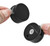 Black Frameless Mirror Mounting Hardware Kit Zinc Alloy Mirror Holders Mirror Mounting Brackets Glass Clips Clamps Bathroom Mirrors Supporting Sheet Fits for 3-5mm Thick Glass (4 Pack)