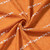 Farmhouse Tassel Linen Shower Curtain,3D Embroidery Stripe Orange,36x72