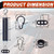 CheeMuii 16" Double Tender Spring Kit with 3-Hole & 3-IN-1 Air Hose Holder