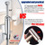 SonTiy Handheld Bidet Sprayer for Toilet, All Metal Cloth Diaper Toilet Sprayer Bidet Attachment with Backflow Preventer, Adjustable Water Jet Spray, 7.2" Brass Hand Held Bidet Wand, Chrome