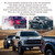 Car Bullet Antenna,Truck Exterior Decoration Accessories Car Vehicle Replacement Antenna Conpatible with Ford F150 RAM 1500 GMC Heavy Duty Pickup Trucks Accessories (New Upgrade Blue-U.S. Flag)