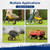 MaxAuto 4.80 4.00-8 Wheelbarrow Tires 4.80/4.00-8 Flat-Free Tire and Wheel 16 Inch Solid Tires w/Grease Fitting, 3" Centered Hub, 3/4" Bearings, Tire for Hand Truck Trolley Garden Cart Wagon, Yellow