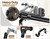 USFOOK Curtain Rods for Windows 32-58 Inch, Black, Adjustable Drapery Rod