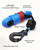 Kolvoii Synthetic Winch Rope Kit 1/4" x 50ft 9,650lb Blue Rope/Black Hook