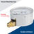 SENCTRL 0-5 Psi Low Pressure Gauge, 1/4" NPT Lower Mount
