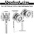Yexiya 8 Pcs Barn Door Rollers Wheel Trolley Heavy Duty Sliding Door Track