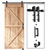 EaseLife 6 FT Sliding Barn Door Track and Handle Hardware Kit, Straight Pulley,Slide Smoothly Quietly,Easy Install (6FT Track Kit for 30"~36" Wide Single Door)