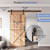 EaseLife 6 FT Sliding Barn Door Track and Handle Hardware Kit, Straight Pulley,Slide Smoothly Quietly,Easy Install (6FT Track Kit for 30"~36" Wide Single Door)
