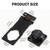 GDFOX Mechanical Password Rotary Hasp Locks, Door Security Slide Latch Lock for Small Doors, Cabinets, Barn Door, Bathroom, Outdoor, Garage, Garden (Black)