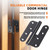 6-Pack Black Heavy Duty Lift Off Hinge, 4" X 3.5 Inch H-Shaped Door Hinges