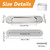 MOROBOR 18CM Self-Stick Oval Sliding Door Pulls, 2pcs Brushed Steel Aluminum Alloy Flush Pull Punch-Free Handle for Sliding Barn Door Windows Cabinets