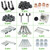 10L0L Deluxe Golf Cart Front End Repair Kit for Club Car Precedent 2004-Up Gas & Electric, Suspension Rebuild Kit with Bushings, Bearings, King Pins, and Hardware Replacement OEM 102357701