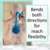 Bendable Silicone Back & Scalp Scrubber for Shower, Long Handle, Purple