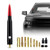 gunhunt 1 PC Car Bullet Antenna, Skull Pattern Antenna Mast, Heavy Duty Pickup Trucks Accessories Fit for Chevy Silverado 1500 2500 3500 HD Avalanche GMC Sierra 1500 2500 3500 Denali (Red)